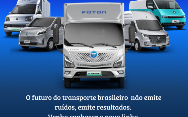 LINHA DE VEÍCULOS ELÉTRICOS DA FOTON NO BRASIL